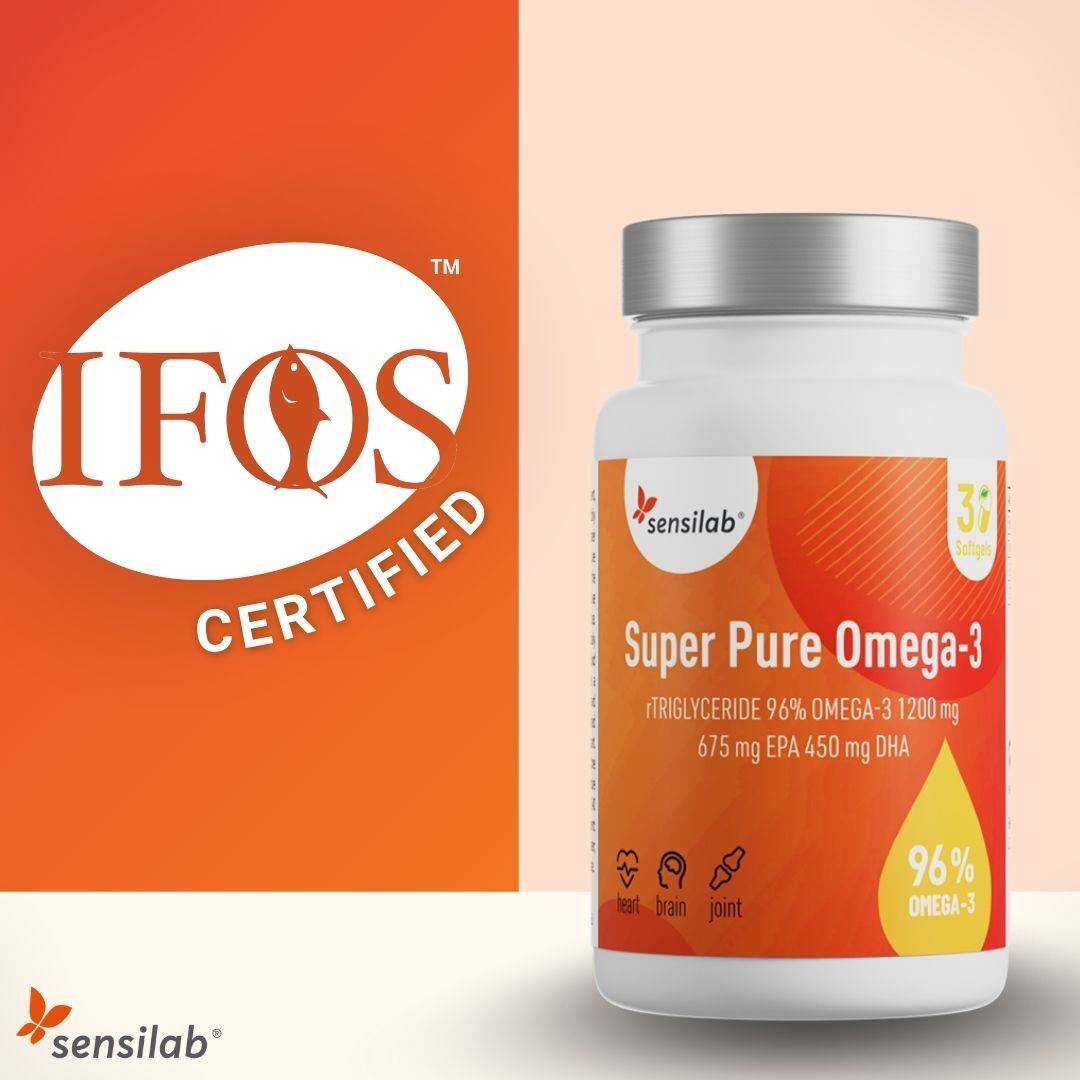 Our team would like to formally congratulate Sensilab for their Super Pure Omega-3 product being IFOS™ certified!
-
#Sensilab #Omega3 #Omegas #FishOil #EPA #DHA #IFOSVerified