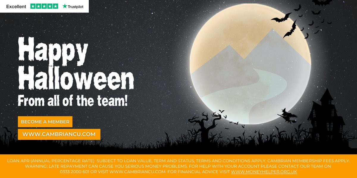 Cambrian is Witch-ing🧙‍♀️ all of our members a Fang-tastic🧛 Halloween!🎃

Not joined as a member? We're not as scary as we seem, we promise! 
Learn more about Cambrian and what we do here: cambriancu.com/about-us