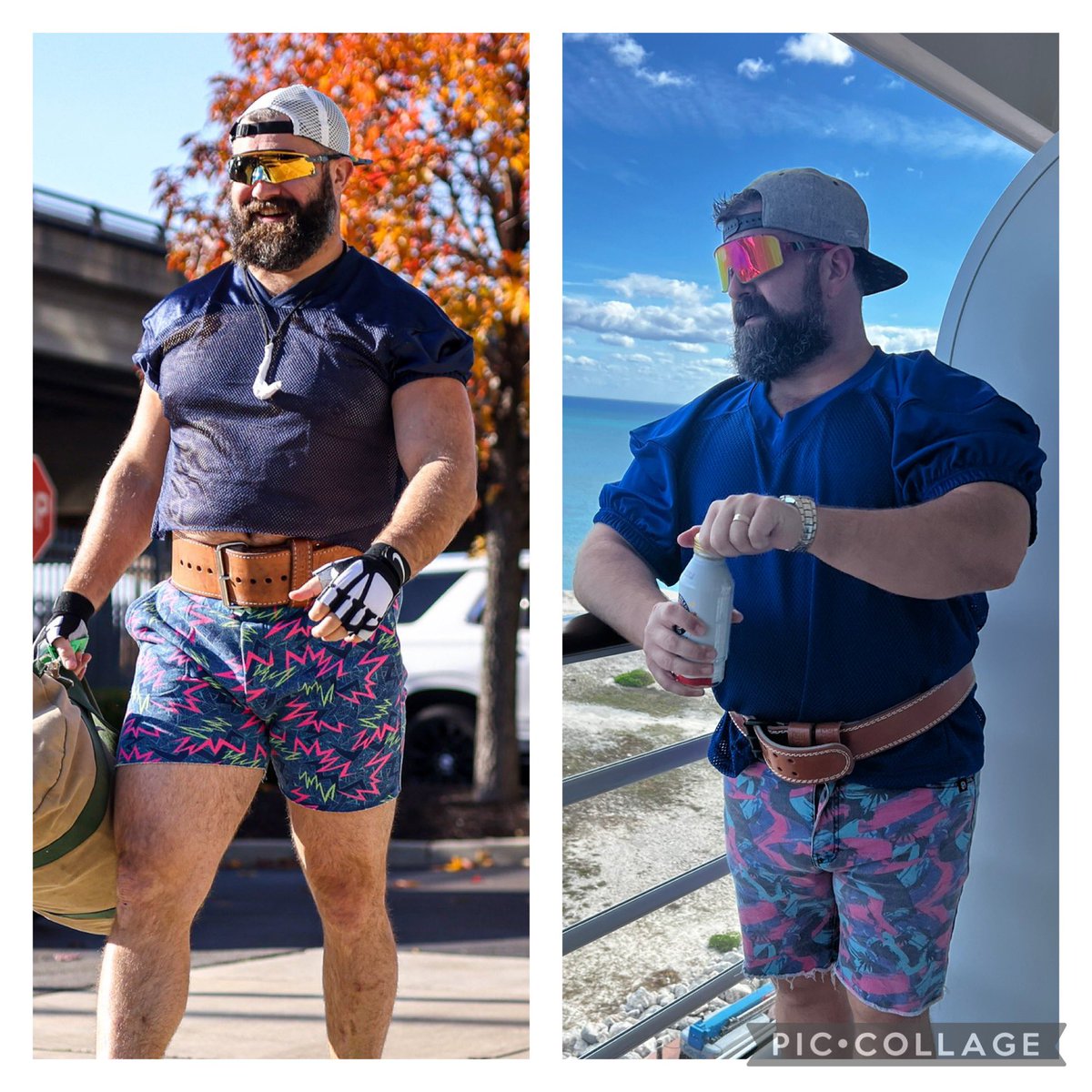 HotMesLife's tweet photo. My personal @JasonKelce 

We need to meet up for football 

#jasonkelce #kyliekelce #football #halloween2024 #dressup #celebrity https://t.co/UpsfsaorRe