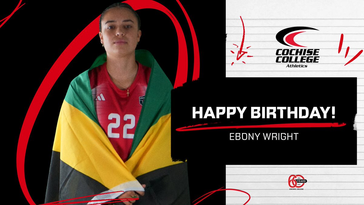 Join us in wishing Cochise Women's Soccer's Ebony Wright a Happy Birthday today, Happy Birthday Ebony!  

x <a href="/CochiseCCsoccer/">Cochise College Women’s Soccer</a>