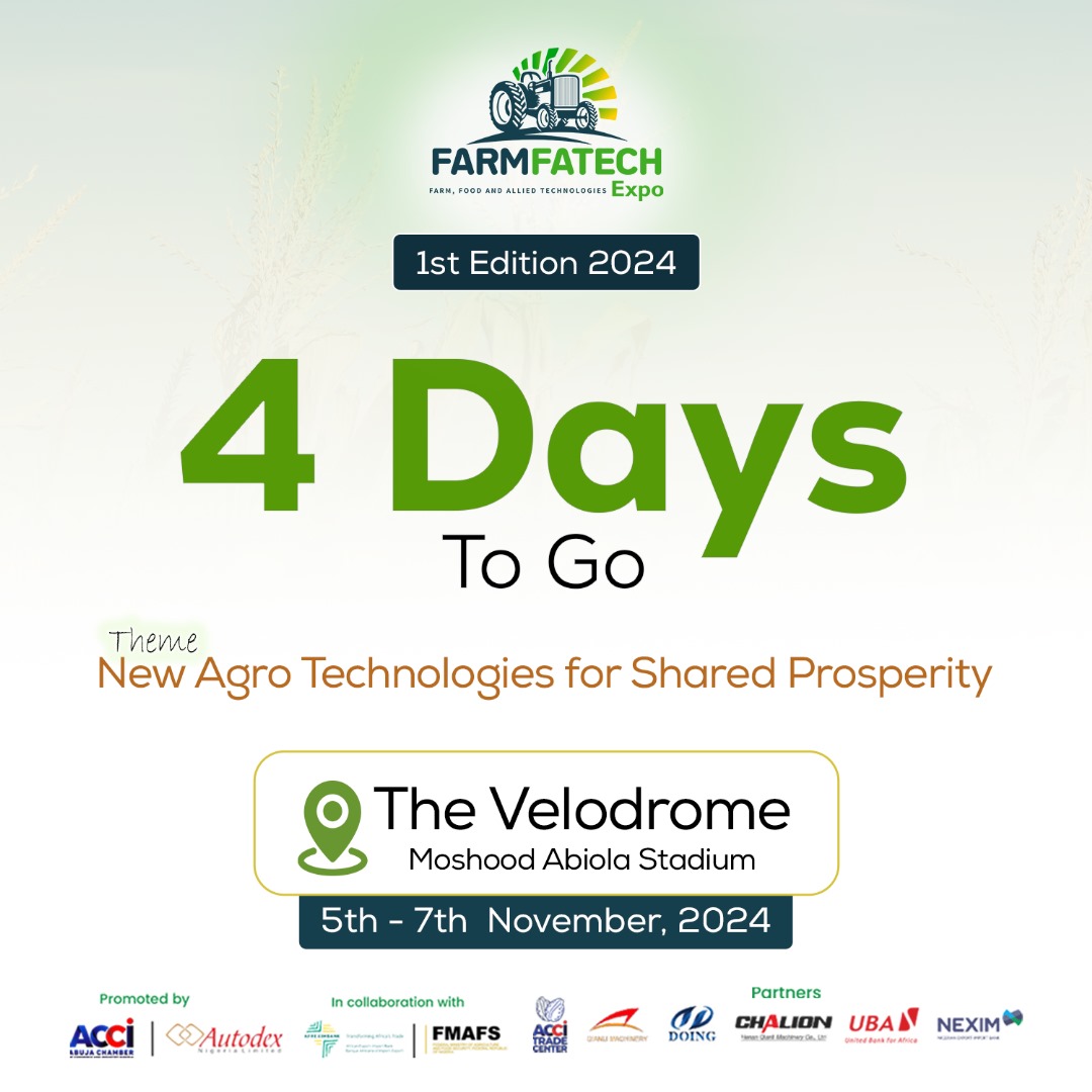 farmfatech's tweet image. FarmFatech Expo 2024 is your gateway to sustainable farming! 🌾 Learn how to boost your yields while protecting the environment with innovative farming techniques and eco-friendly solutions.

📅 Dates: November 5th-7th
📍 Venue: Velodrome Stadium, FCT, Abuja
Get the tools and…