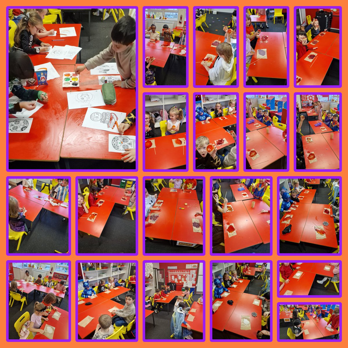 We had a great morning staring all our amazing costumes, followed by writing about Casper, the Friendly Ghost. Our afternoon was all about having fun,  celebrating and getting messy! Colour mixing icing cakes and painting DotD masks! Great fun! <a href="/CorpusChristi_K/">Corpus Christi PS</a> <a href="/MrsMaden_CCPS/">MrsMaden 🇪🇸</a>