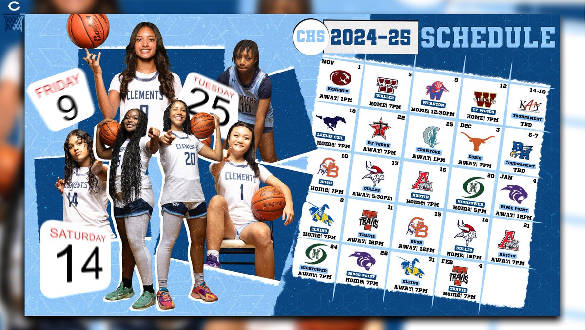Save the date -  Come support your Lady Ranger this season!