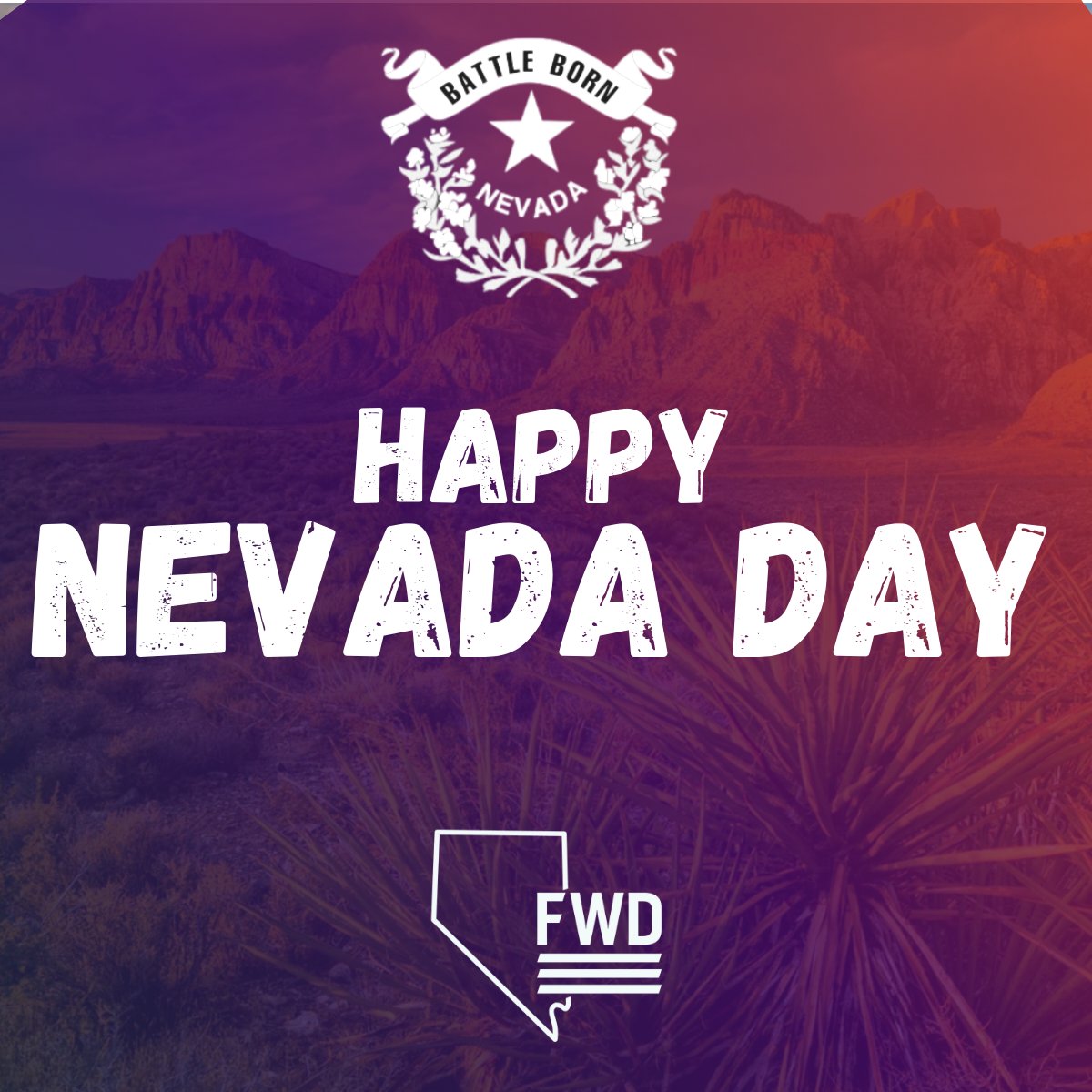Happy Nevada Day! Celebrating 160 years of Nevada’s statehood! 🎉 Since 1864, Nevada has been shaped by strong voices and bold decisions. Honor our state’s legacy by voting early today or by making a plan to vote on Election Day! 🗳️ #NevadaDay