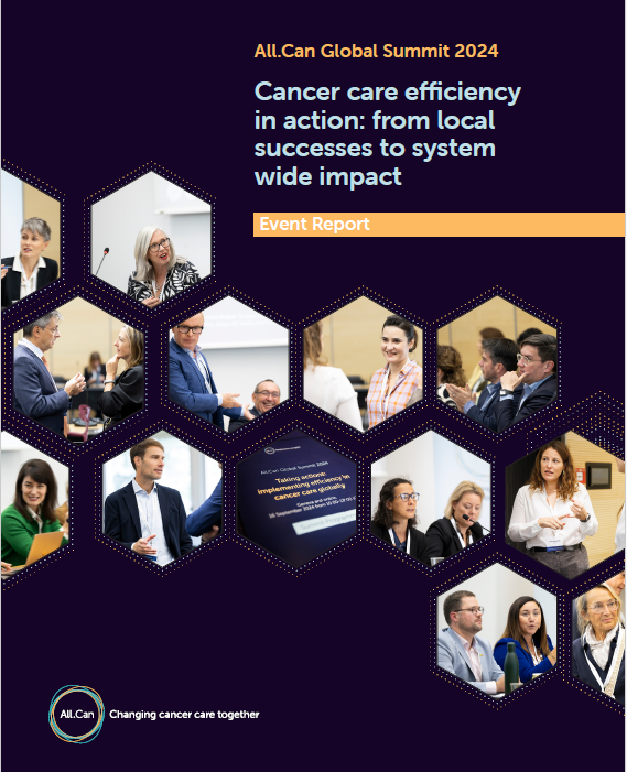 The All.Can Global Summit event report is now available! 

Read for expert insights into ways, and concrete recommendations, to build better and more #efficientcancercare around the world.

Read the full report 👇

lnkd.in/e6cskSf4