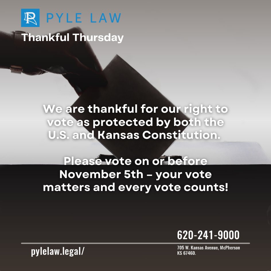 Pyle Law | Kansas Personal Injury Lawyer (@tompyle_) on Twitter photo 