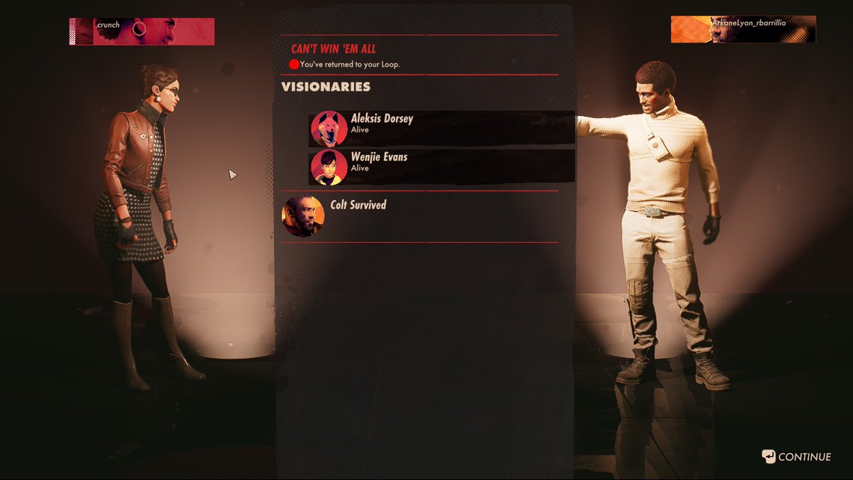 redfallfacts's tweet image. #deathloop they lied about being rusty im being so real rn