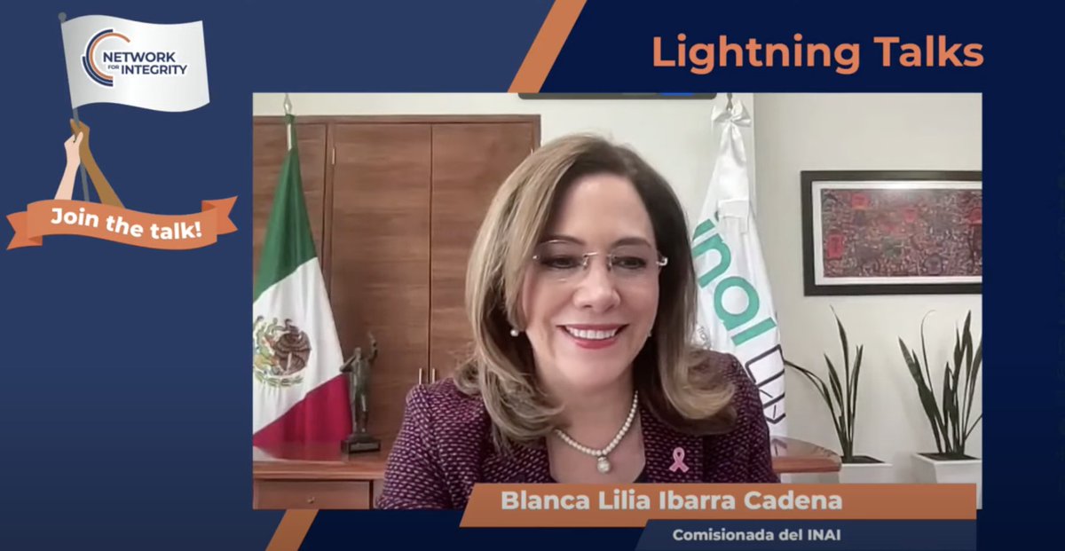 💡 INAI´s Commissioner, <a href="/bl_ibarra/">Blanca Lilia Ibarra</a>,  emphasized the importance of collaborative workshops for integrity and thanked <a href="/jpga63/">Juan Pablo Guerrero</a>  for his participation
