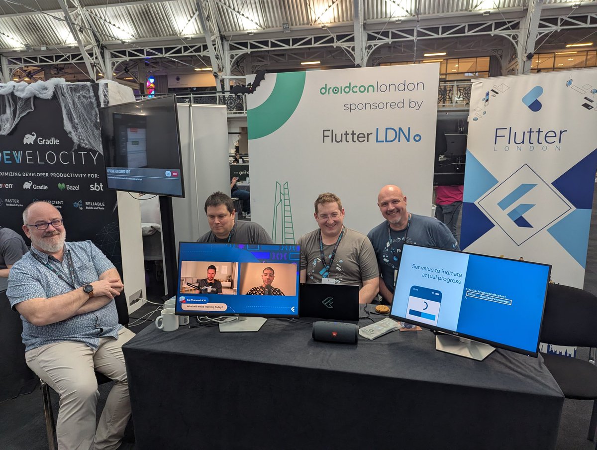 FlutterLDN's tweet image. .@FlutterLDN representing at @droidconLondon &apos;24 with @raoufrahiche
#ObservableFlutter #TheFutureNow #FlutterDev