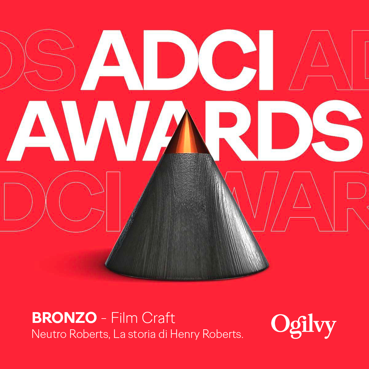 La storia di Henry Roberts, il film che celebra i 120 anni di #NeutroRoberts, è stato premiato con un bronzo nella categoria Film Craft agli #ADCIawards2024. 👉bit.ly/4fn3TZU
#Ogilvy #OgilvyItaly #BoltonGroup #MovieMagicInternational
