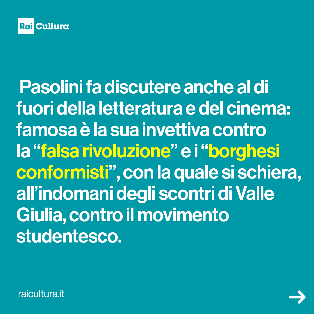 Tra i maggiori intellettuali dell'epoca moderna, Pier Paolo Pasolini veniva brutalmente ucciso il #2novembre del 1975. Le circostanze della morte di Pasolini non sono ad oggi ancora state chiarite.