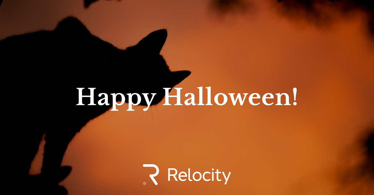 Making relocations less scary and more seamless!

#HappyHalloween from all of us at #Relocity!

#RelocationMadeEasy #GlobalMobility #DestinationServices #HRTech