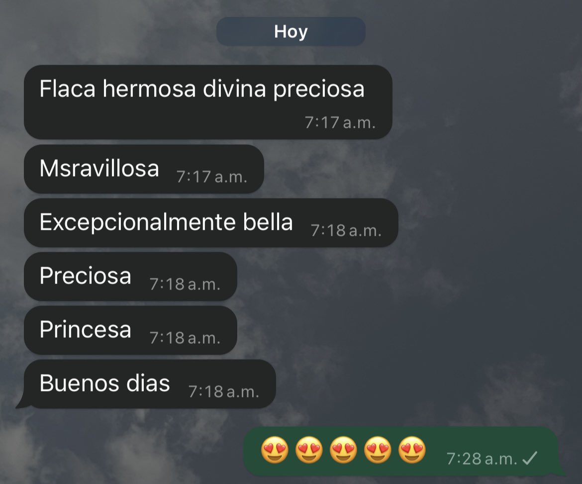 Giaco elevando cada vez más mis expectativas de buenos días ❤️