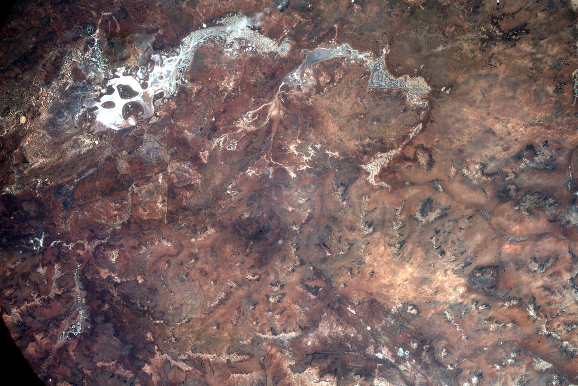 BOO! Even Earth dressed up for Halloween this year! Lake Wells in Australia is a salt lake, giving it its bright white features and spooky shape! You can view other Mission 89 images now at earthkam.org/ek-images