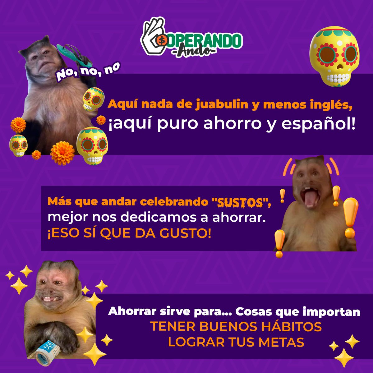 CooperandoAndo's tweet photo. ¡Hoy andamos de fiesta porque celebramos el Día Mundial del Ahorro!

 ¿Qué? ¿Pensaron que les íbamos a decir que era por Halloween?

Pues no, por eso les traemos 3 tips bien chidos que sí los ayudarán a ahorrar más y no morir de miedo al ver sus cuentas después de sus fiestas. https://t.co/Adme9taWKU