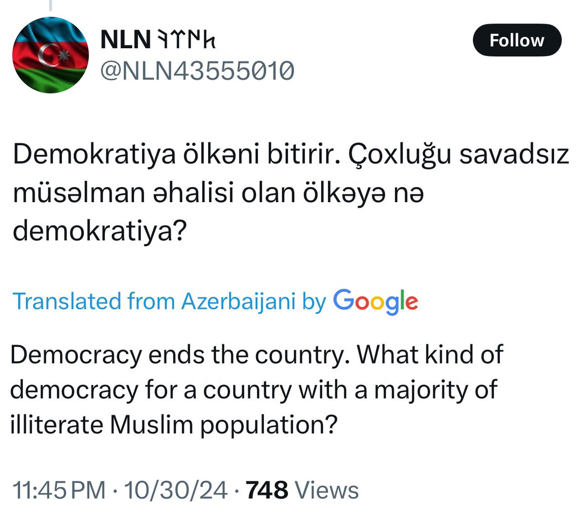 peaceforarmenia's tweet photo. @StateDeptSpox Azerbaijan is a dictatorship and its citizens are too brainwashed to seek democracy. #SanctionAzerbaijan
#AzerbaijanIsATerrorState https://t.co/tUmQBENNs1