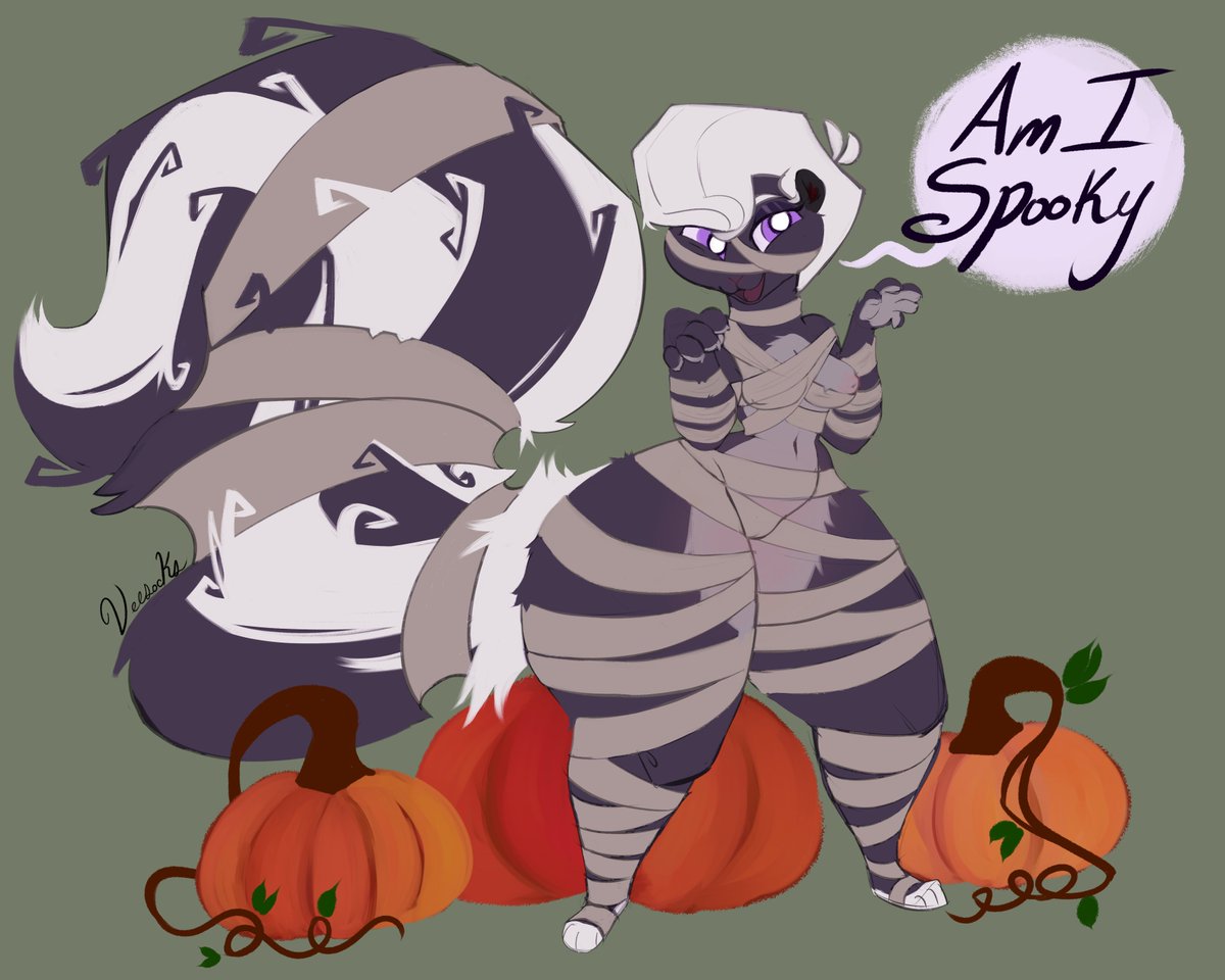 Veesocks's tweet photo. OMG I NEVER make anything in time for a holiday lol 
Happy Halloween!
#Myrna https://t.co/uxR2fM0Hwz