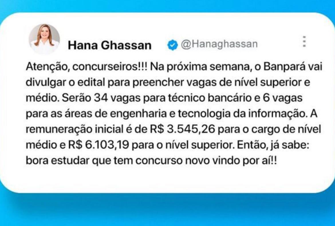 profrodrigues's tweet photo. Edital do Banpara próxima semana https://t.co/4A8RYgbgAH