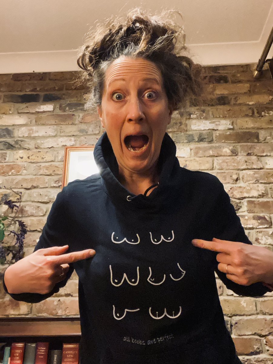 Bovidiva's tweet photo. This #Halloween I’m going as the scariest thing I’ve ever had the nightmare of knowing - a double mastectomy thanks to #breastcancer. Cancer is f*cking horrible. Please check your boobs/moobs and always get anything spooky checked out. Crossing fingers for treats not tricks. 🎃🎃 https://t.co/UYeX73YcOu
