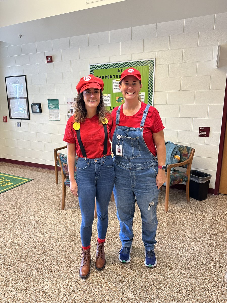 When super hero day and Halloween fall on the same day, you have to be Super Mario!! Who wore it best?? <a href="/MsKimACollins/">Kimberly Collins</a>