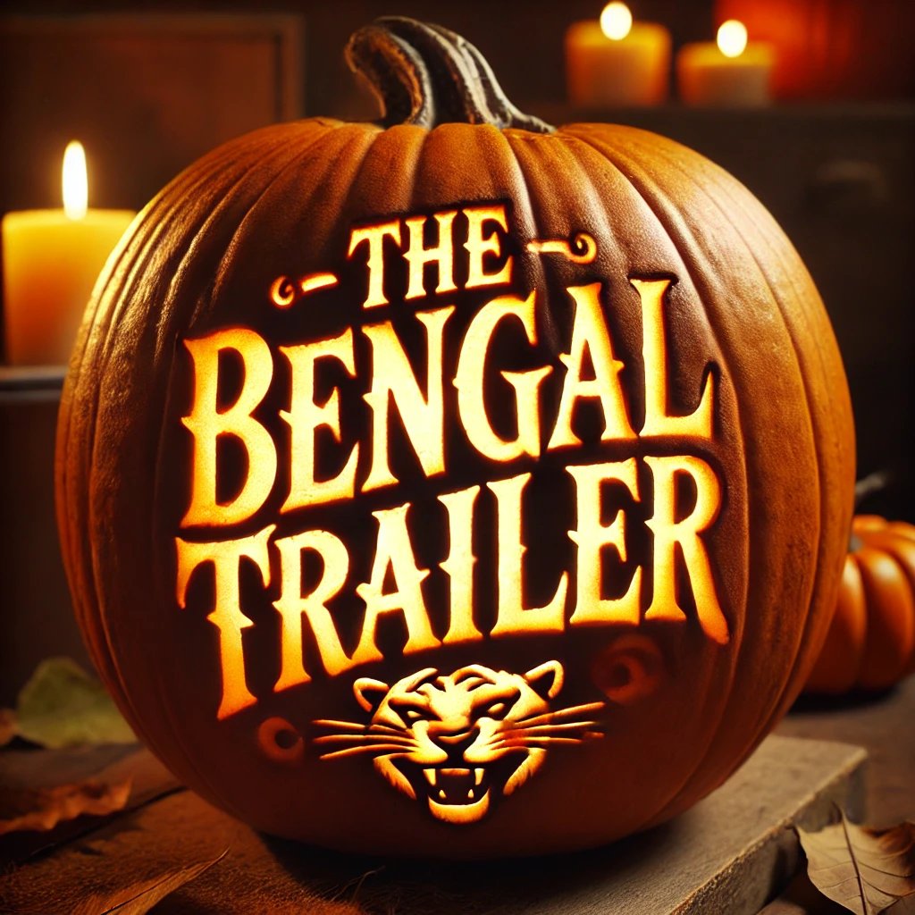 bengaltrailer's tweet photo. Happy Halloween #whodey #pumpkinspcelattertotheface #hudy #RuleTheJungle #gascantotheface https://t.co/BqGMiiZDJt
