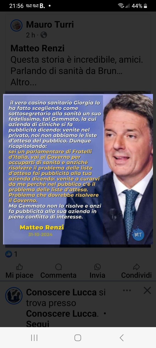 Luciano Cungi #facciamorete tweet media