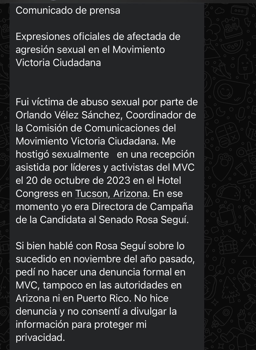 g_laborde's tweet photo. Si bien es importante creerle a las víctimas, también es importante respetarlas y darles su espacio.

Bastante asqueante que el PPD e Ivonne Lozada violaran la privacidad de esta víctima, exponiéndola y divulgando algo de lo que quizás ella no estaba lista para denunciar. https://t.co/vlSu85Xk3i