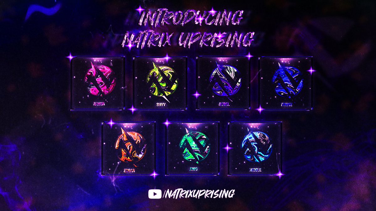 Now presenting the Natrix Uprising roster!

<a href="/ItsRaviin/">itsRaviin</a>
<a href="/Natrixs/">Natrix</a>
<a href="/_Shyy/">vG Shyy</a>
<a href="/ColieB_/">Nicole 💕</a>
<a href="/AlwaysTriggz/">Triggz</a>
<a href="/EdgarrSZN/">GhostLine Edgarr</a>
<a href="/RebelLegend3/">Itz Rebel</a> 

#NatrixTakeover