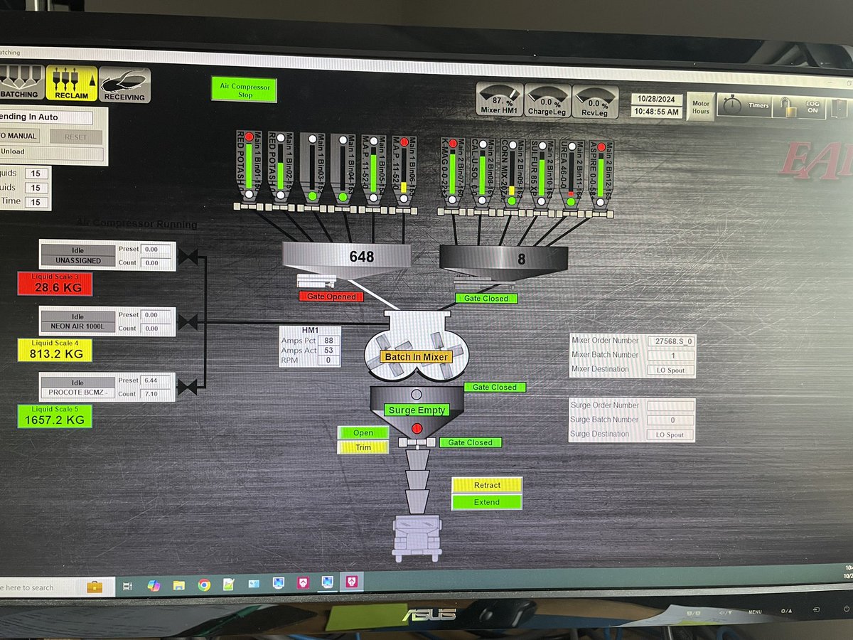 Spent some time blending fertilizer today! The fall is great time to set up next years crop for success &amp; minimize your spring work load - Brooklyn