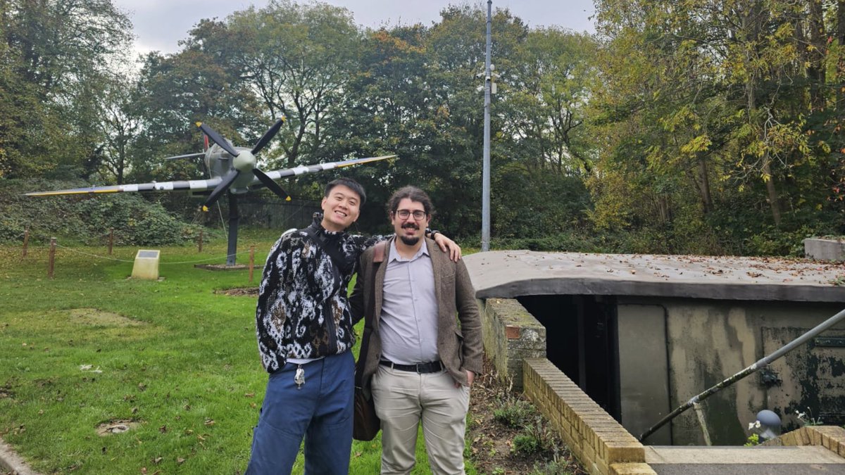 kematalar's tweet photo. Honoured to present our latest research in such a unique setting—a WWII bunker! Catching up with the UK modelling community and meeting new faces in such a historic place made for a memorable experience. Huge thanks to the MMM Hub for this opportunity. 📷 Photo credit: @iconxicon https://t.co/F57t0wE0Lk
