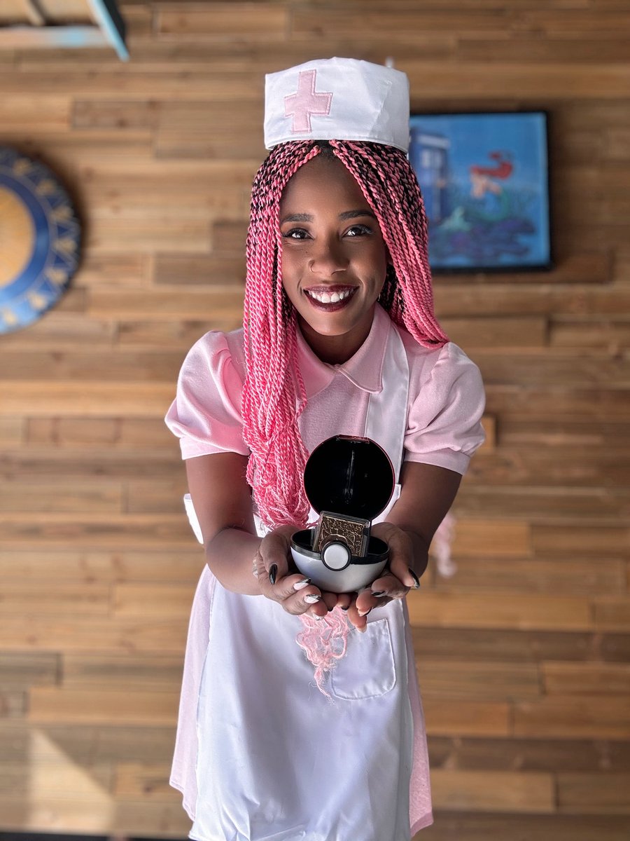 KrystinaArielle's tweet photo. Welcome to our Pokémon Center.
We can heal your Pokémon to perfect health.
Shall we heal your Pokémon?
·
Thank you Ginny Di for helping me evolve into Nurse Joy! 
·
#pokemon https://t.co/5fm85O0scv