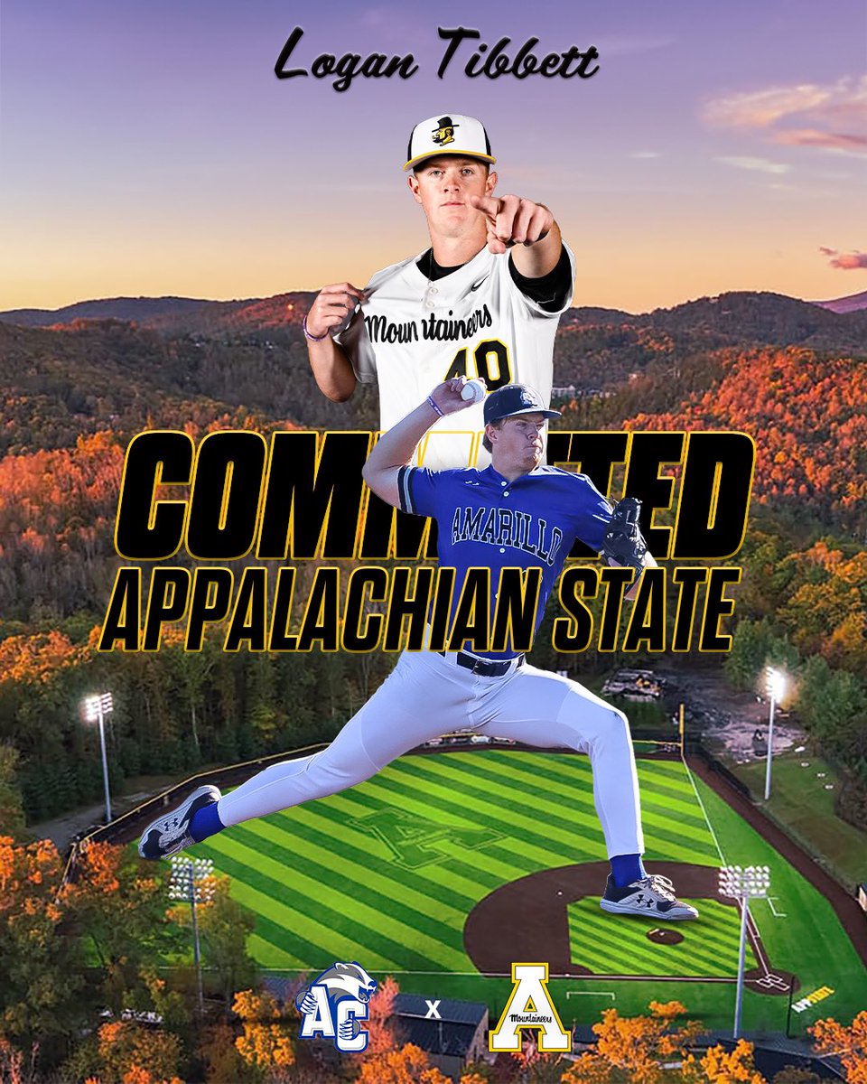 Logan Tibbett (@logantibbett) on Twitter photo I am excited to announce my commitment to App State. I would like to thank God, my family, and my coaches for pushing me to be my best and making this possible. Glory to God!
#TIGMA
<a href="/ACBaseball806/">Amarillo College Baseball</a> I am excited to announce my commitment to App State. I would like to thank God, my family, and my coaches for pushing me to be my best and making this possible. Glory to God!
#TIGMA
<a href="/ACBaseball806/">Amarillo College Baseball</a>