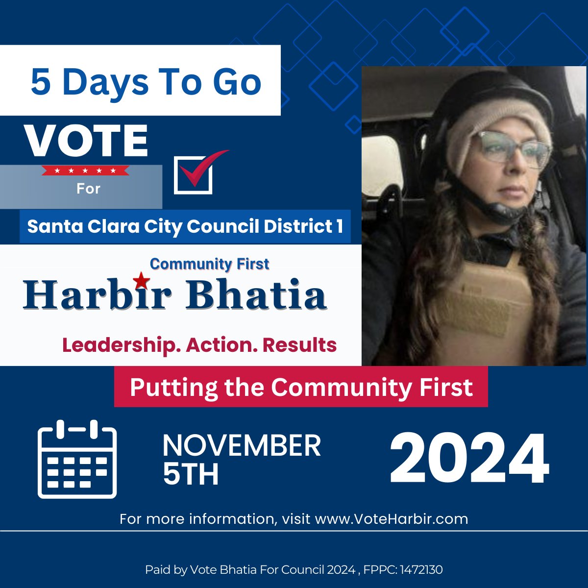 hkbhatia's tweet photo. Proud Moment: Leading w/ Purpose, Serving w/ Heart! Harbir's recognition as a Distinguished Community Leader by the @SVCChamber reflects her unwavering dedication to our #community. Her leadership continues to shape a better #SiliconValley for all!  ONLY 5 DAYS TO GO! #VoteHarbir https://t.co/81EoBWqnLf
