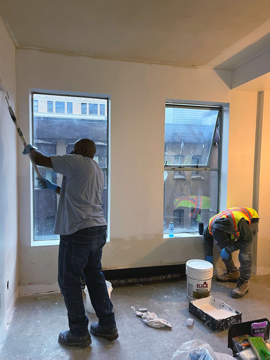 James, Patrick, Victor, and Lucky have been working hard to makeover some suites at the Pennsylvania Hotel. Stay tuned for some before and after videos once their work is complete!

#VancouverBC #SocialProcurement #DTES