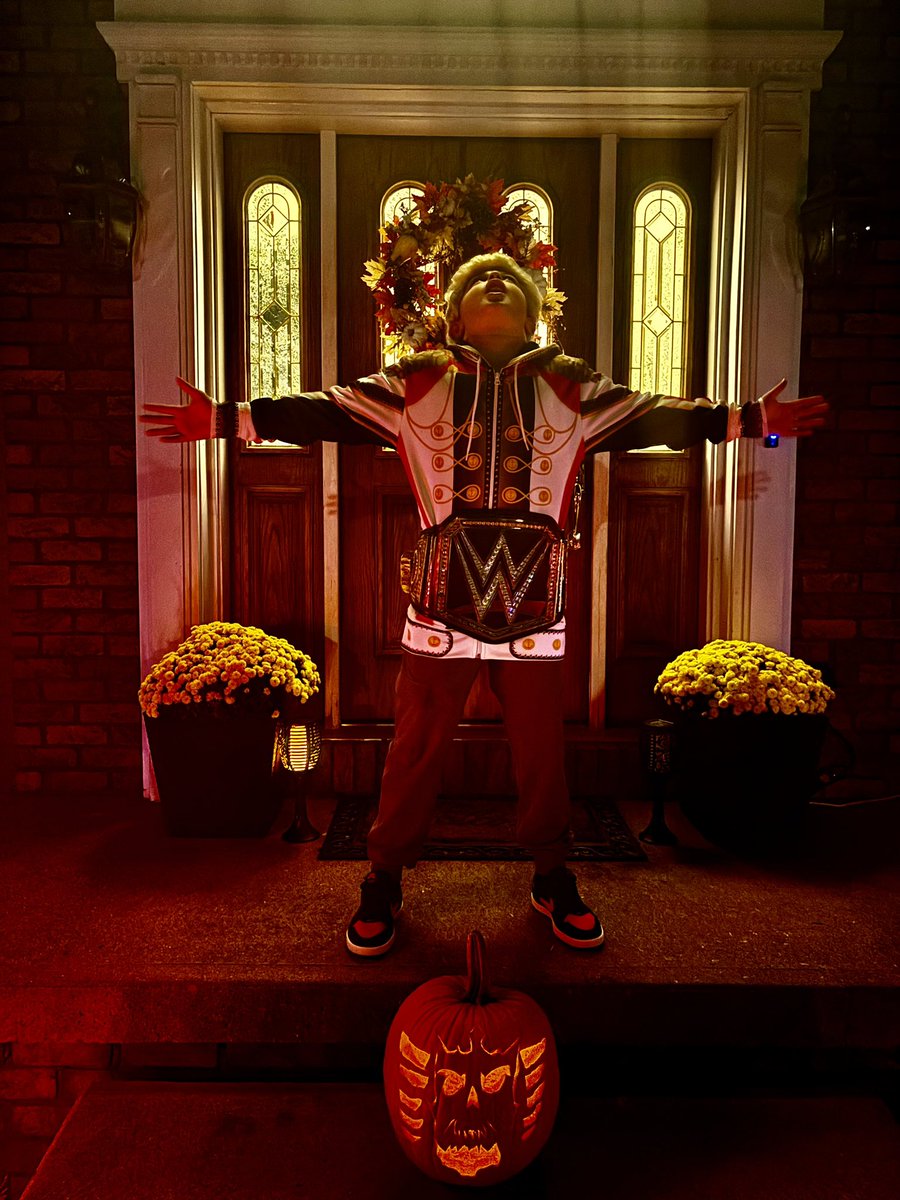 drjay52's tweet photo. 👻🎃HAPPY HALLOWEEN🎃👻 
from JACE, one of your BIGGEST fans @CodyRhodes @WWE #halloween2024 #CodyRhodes #AmericanNightmare #WWE #WWECrownJewel ##pumpkincarving #Woah #trickortreat #TrickOrTreat2024 #Cody #Rhodes https://t.co/Dr1LvGO5wR