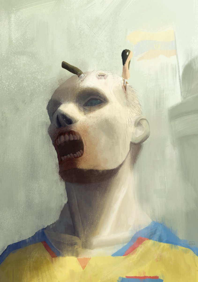 jottaa002's tweet photo. Something I drew (it's part of a story I have hehe) to get out of my comfort zone, trying something more pictorial and "realistic" :0 https://t.co/OX9AOb1IAI