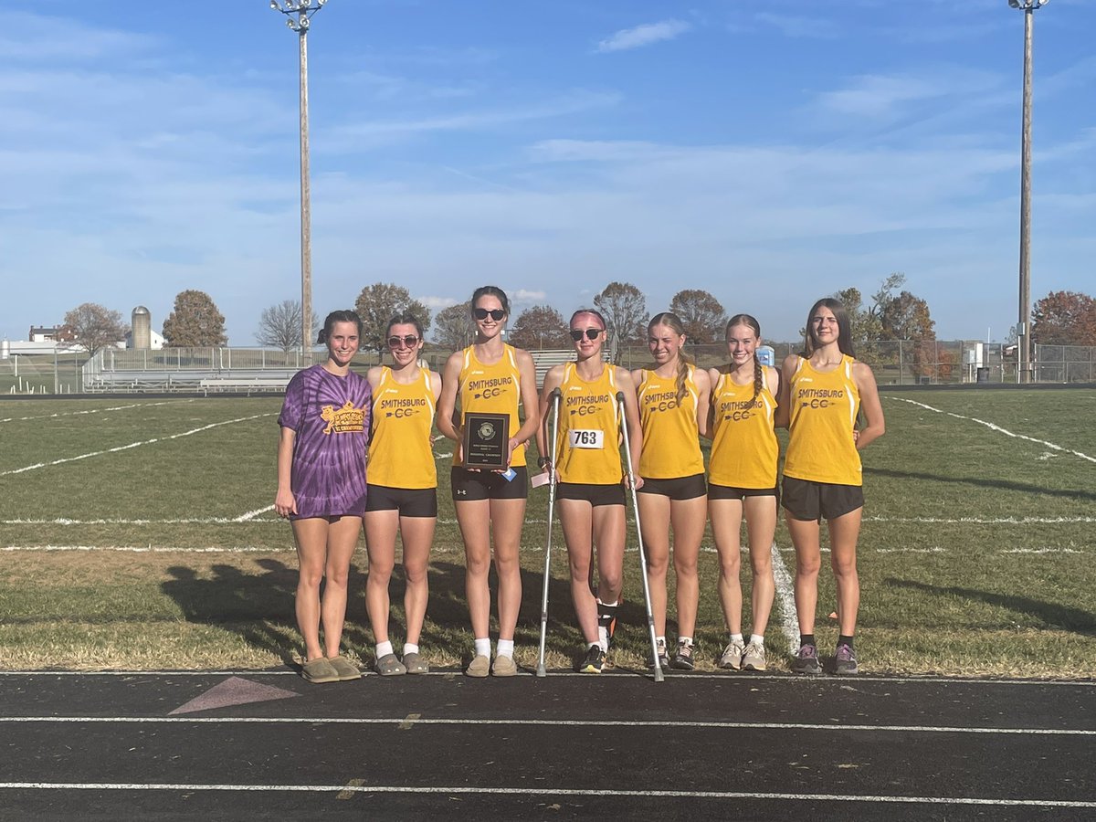 While quite a few things didn’t go our way today, in thing remained constant: the determination of these girls! Through injury and sickness, they fought their way to a region title over a tough Northern Garrett team. #proudcoach <a href="/SmithsburgHigh/">@Smithsburg High School</a> <a href="/SmithsburgXC/">Smithsburg XC</a> <a href="/burgleopards/">Athletic Director</a>