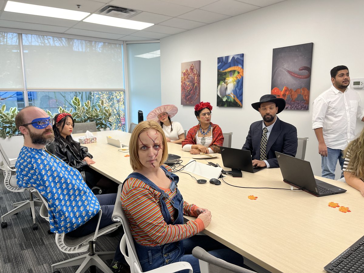 These Gandeeva ghouls are committed to excellence, whether in meetings or costume. We can’t imagine a more frightfully fun group of science thinkers and business doers. #lockedin #halloween