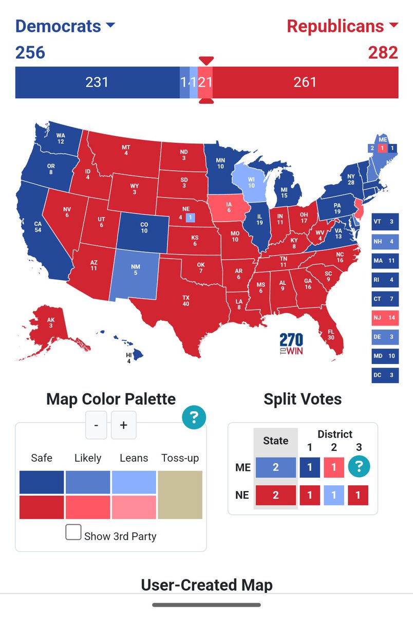 In theory, Trump could lose Pennsylvania, Michigan and Wisconsin, and still win the election...