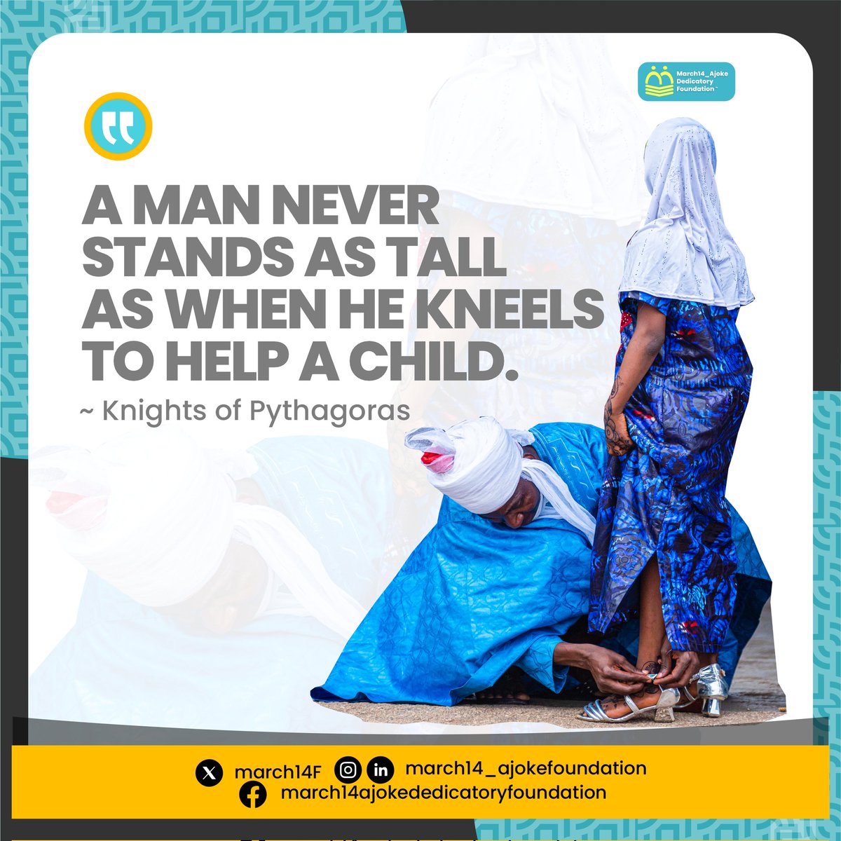 March14F's tweet photo. 👌True strength is lifting up a child.
.
.
.
****M14ADF is a Nigerian NGO with the mission to intentionally aid access to high-quality early childhood development, care, and pre-school education to the low-income families in Nigeria.
.
.
.
#positiveparenting #positiveimpact https://t.co/vY1qA2mpRZ