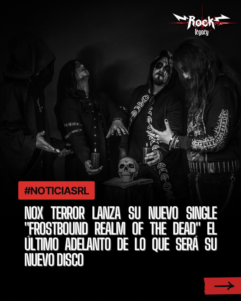 rocklegacy_cl's tweet photo. #NoticiasRL | @nox_terror lanza su nuevo single “Frostbound Realm of the Dead” el último adelanto de lo que será su nuevo disco

🔗 https://t.co/ur6Trt874E

#RockLegacyWebzine #NoxTerror #BlackMetal #BlackMetalChileno #MetalChileno #MusicaChilena #LanzamientoSingle #NuevaCancion https://t.co/ACU4GZwLfK