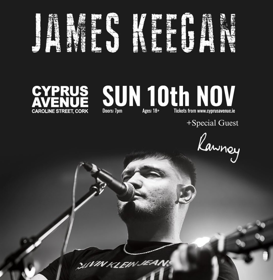 Next gig is in Cork! Supporting James Keegan in <a href="/CyprusAveCork/">Cyprus Avenue</a> on 10 Nov. Doors 7pm. Tickets available here eventbrite.ie/e/james-keegan…

#cork #corkgigs #gig #livemusic #originalmusic