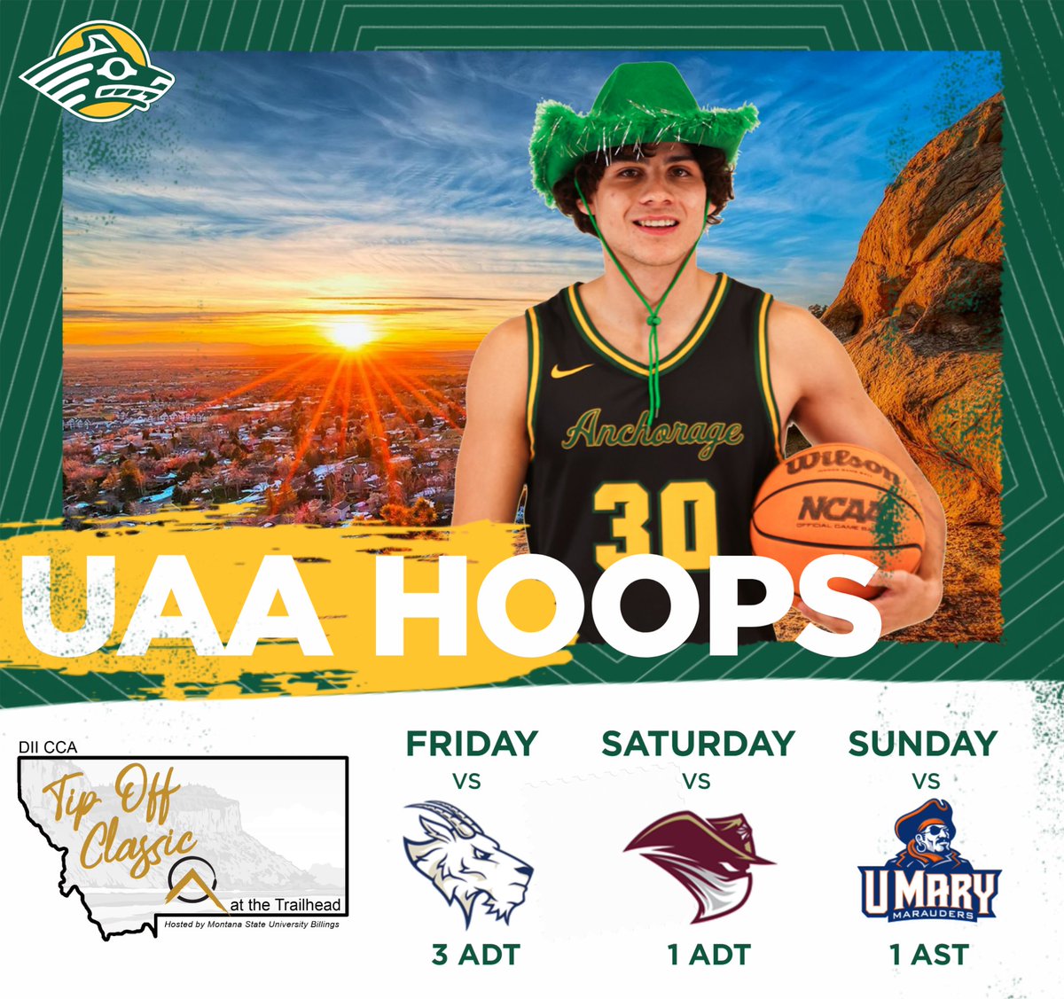 UAA Men's Basketball tweet media