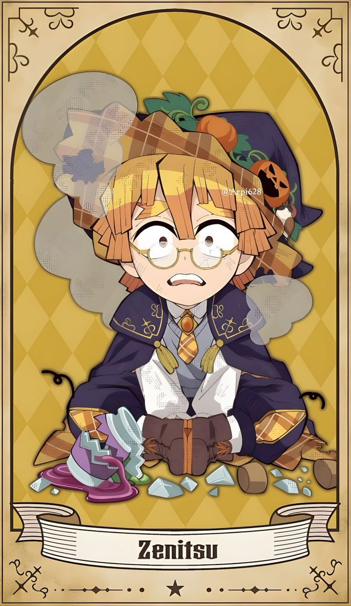 UzuzenWeek's tweet photo. I'm so happy to see all your works and participation! 

💎⚡ Question of the day following our prompts!! 

What's the best custom for Zenitsu or Uzui? What matches their personalities? 🎃💀

Happy Halloween you all! ✨ https://t.co/AaGWKggWJX