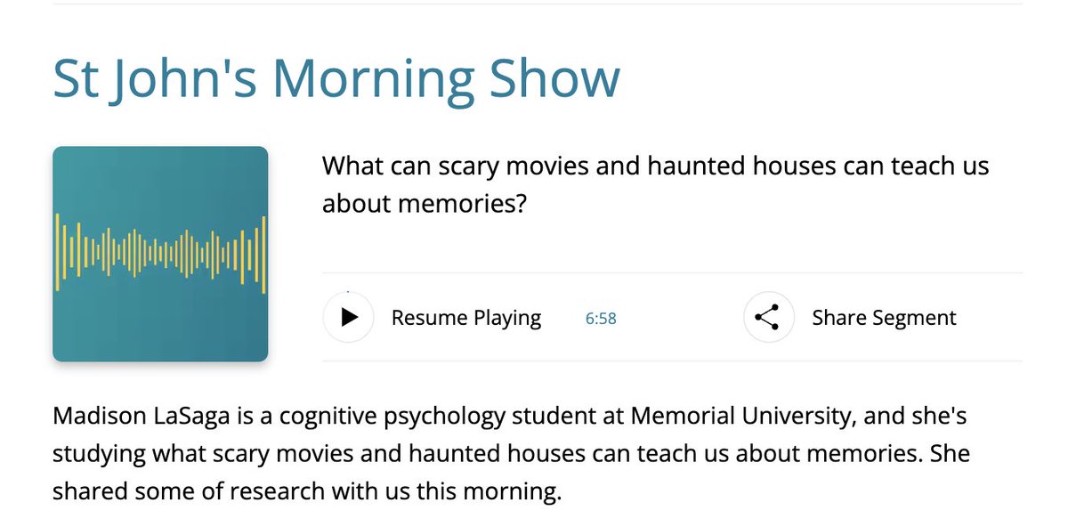 Psychology at Memorial University tweet media