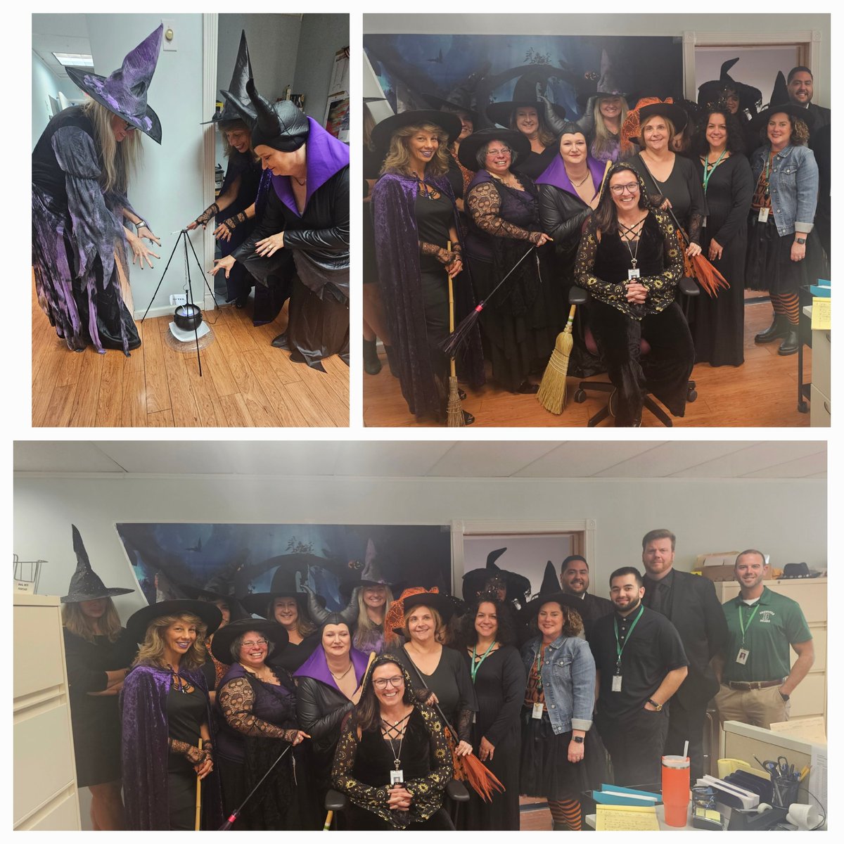 It's the "witches and warlocks" crew from the District Office,  except maybe one of us......hmm can you spot him?