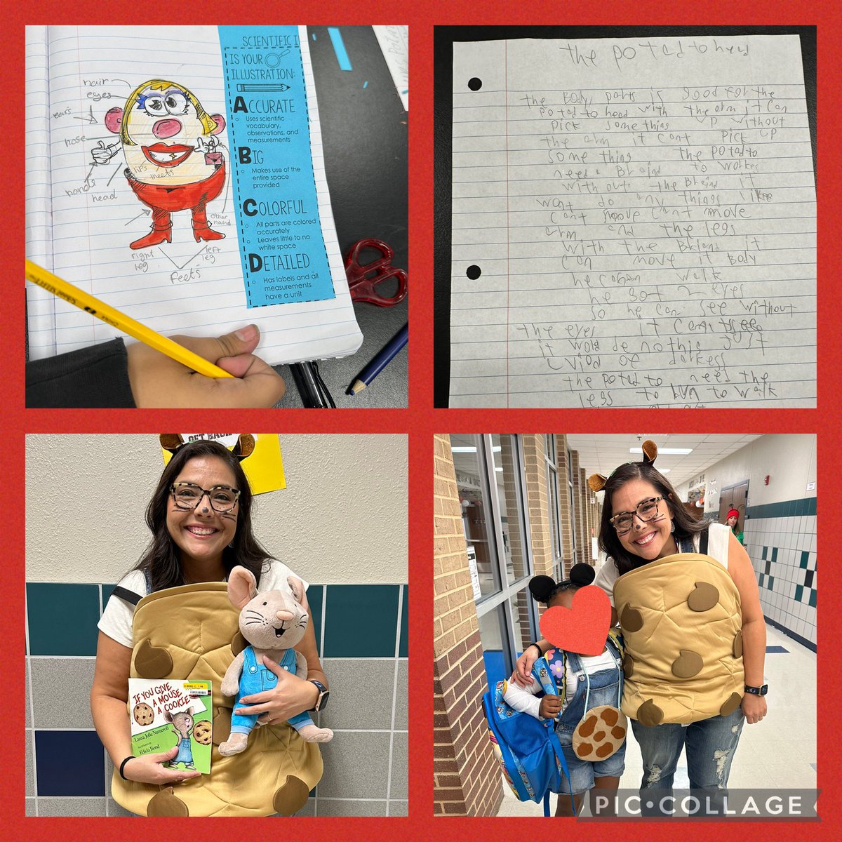 What a fun day at TES. We practiced drawing diagrams of “animals” and wrote about their structures and functions to wrap up our ecosystem unit. I also found the cutest little twin at school. ❤️. Happy Halloween. #TESleads.