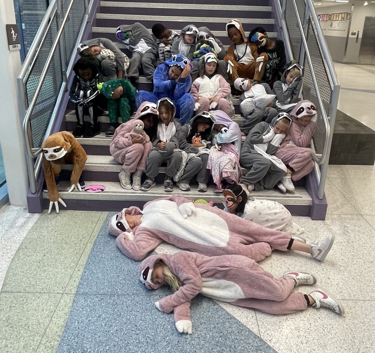 Sleepy Sloths for book character day! <a href="/cfisdmcgown/">@cfisdmcgown</a> #OwlAboutTheBest