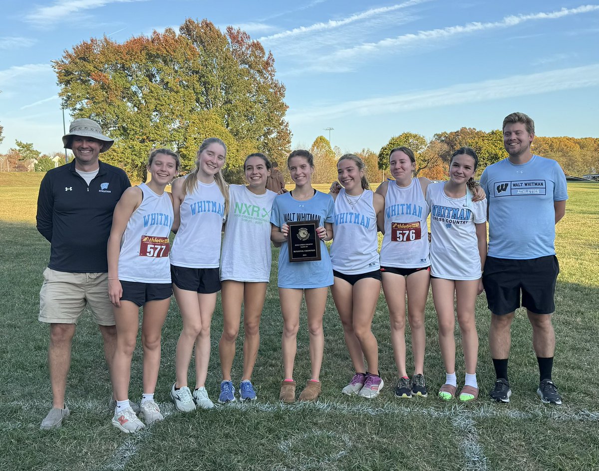 Congrats to our cross country teams for winning the 4A West Regional Championships today!  Go Vikes!  <a href="/WWHS_Bethesda/">Walt Whitman High School</a>