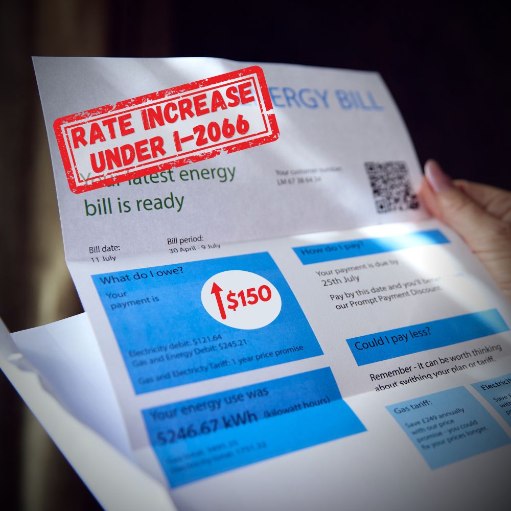 no_on_2066's tweet photo. Sticker shock! I-2066 is projected to increase WA consumer energy costs $150/month. Stop higher energy bills—vote NO on I-2066! https://t.co/iNkmtAD3Um https://t.co/uMJktHT5QF
